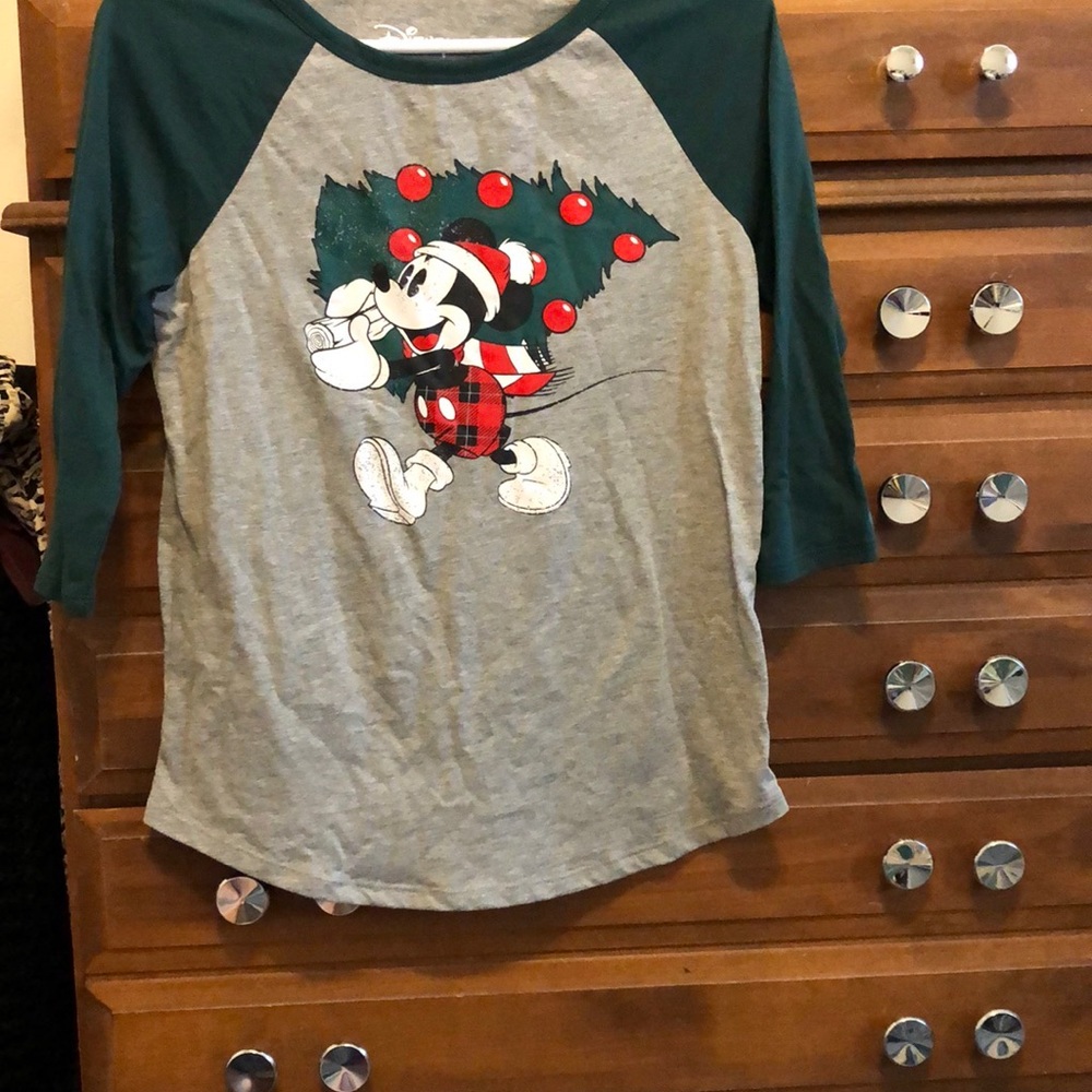 Disney Christmas Baseball Tee